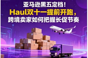 亞馬遜黑五定檔！Haul雙十一提前開跑，跨境賣家如何把握長促節奏