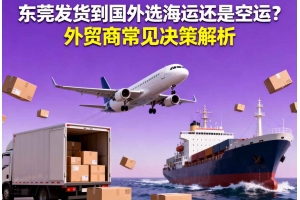 東莞發(fā)貨到國(guó)外選海運(yùn)還是空運(yùn)？外貿(mào)商常見決策解析