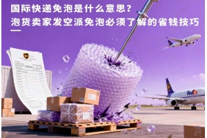 國際快遞免泡是什么意思？泡貨賣家發(fā)空派免泡必須了解的省錢技巧