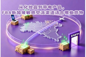 從化妝品到帶電產品，FBA新加坡敏感空派渠道適合哪些貨物